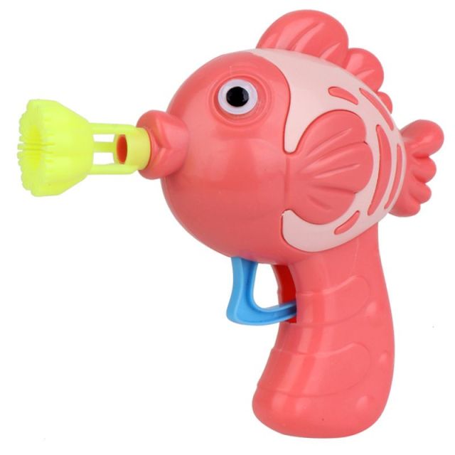 1Pc Cute Fish Soap Water Bubble Gun Bubble Blower Machine Toy For Kids Children Manual Gun 2.jpg 640x640 2 - Bubble Gun