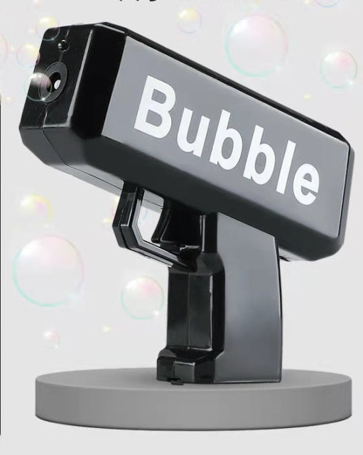 New Electric Bubble Machine Black Outdoor toy Bubble Gun Children Automatic Bubble Blowing Toys Gun - Bubble Gun